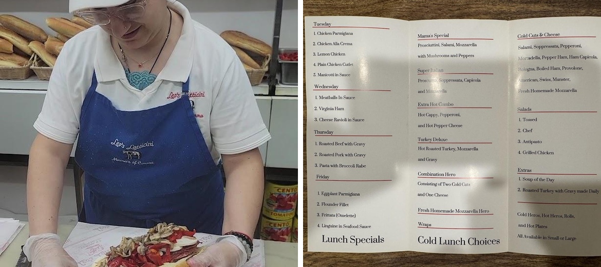 Leo's Latticini Menu
